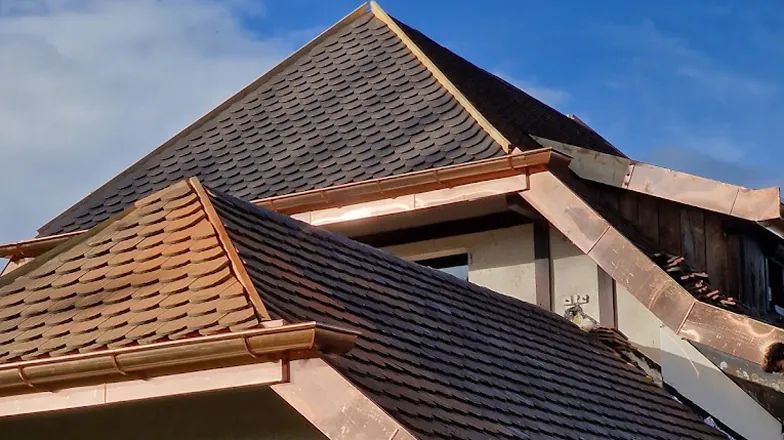 Zinguerie et chéneaux zinc sur mesure, couvreur Haute-Savoie