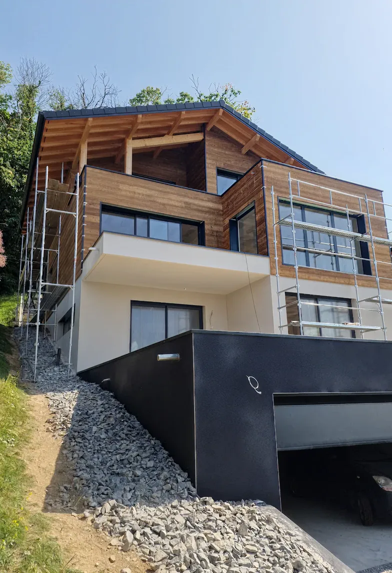 Construction ossature bois, artisan charpentier Haute-Savoie — C2K Charpente